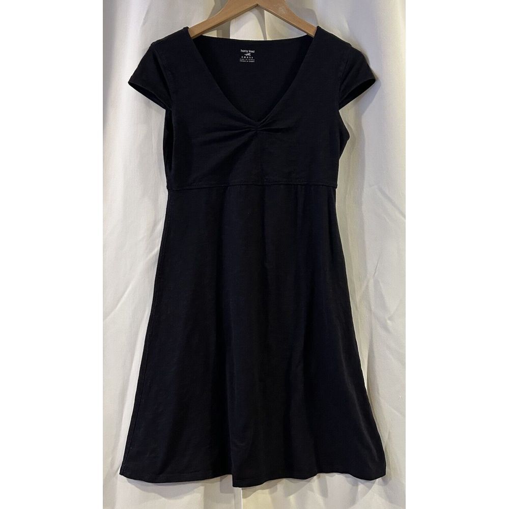Horny Toad and CO Womens Rosalinda Dress Black short Sleeves Size Small